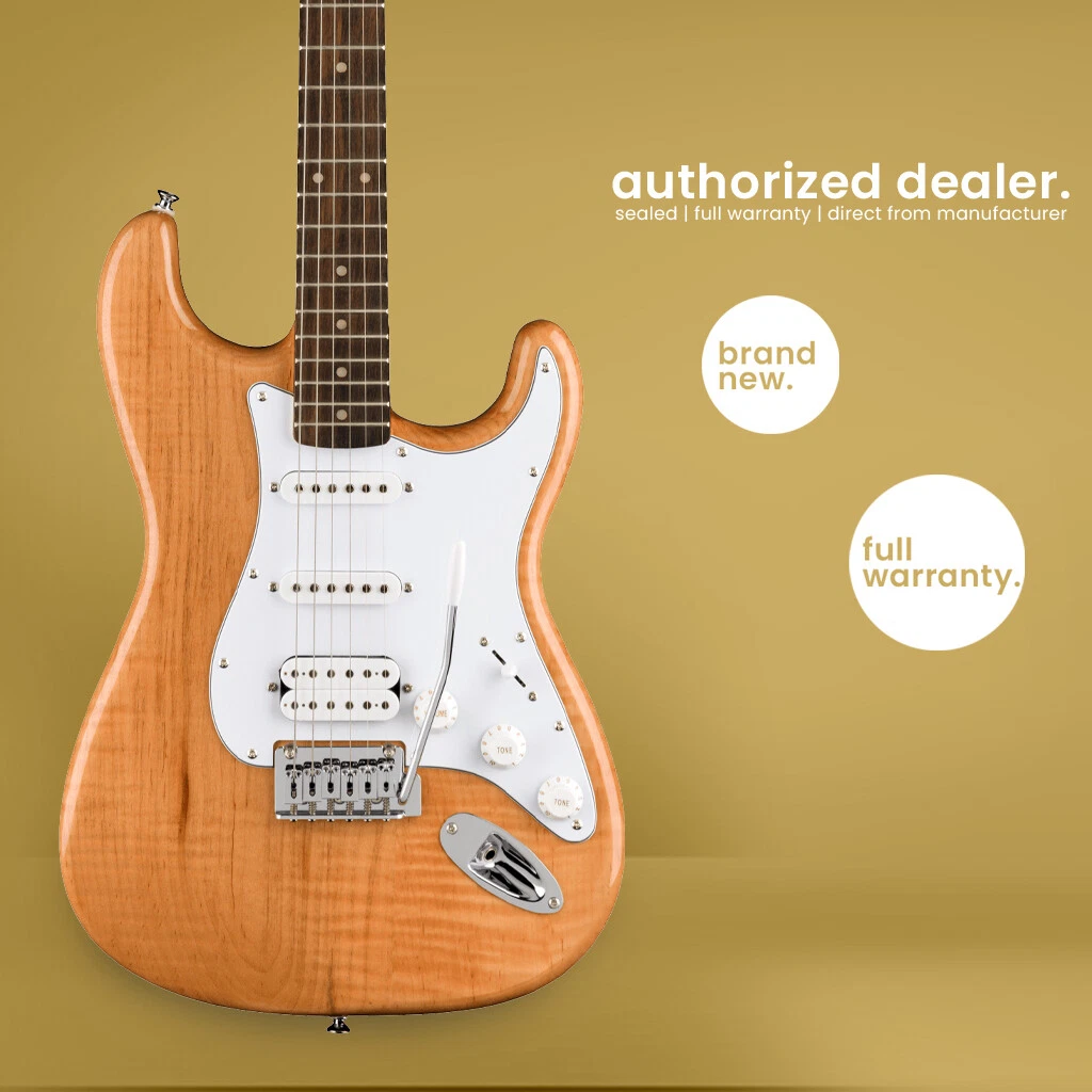 Squier affinity stratocaster hss outlet limited edition electric guitar natural