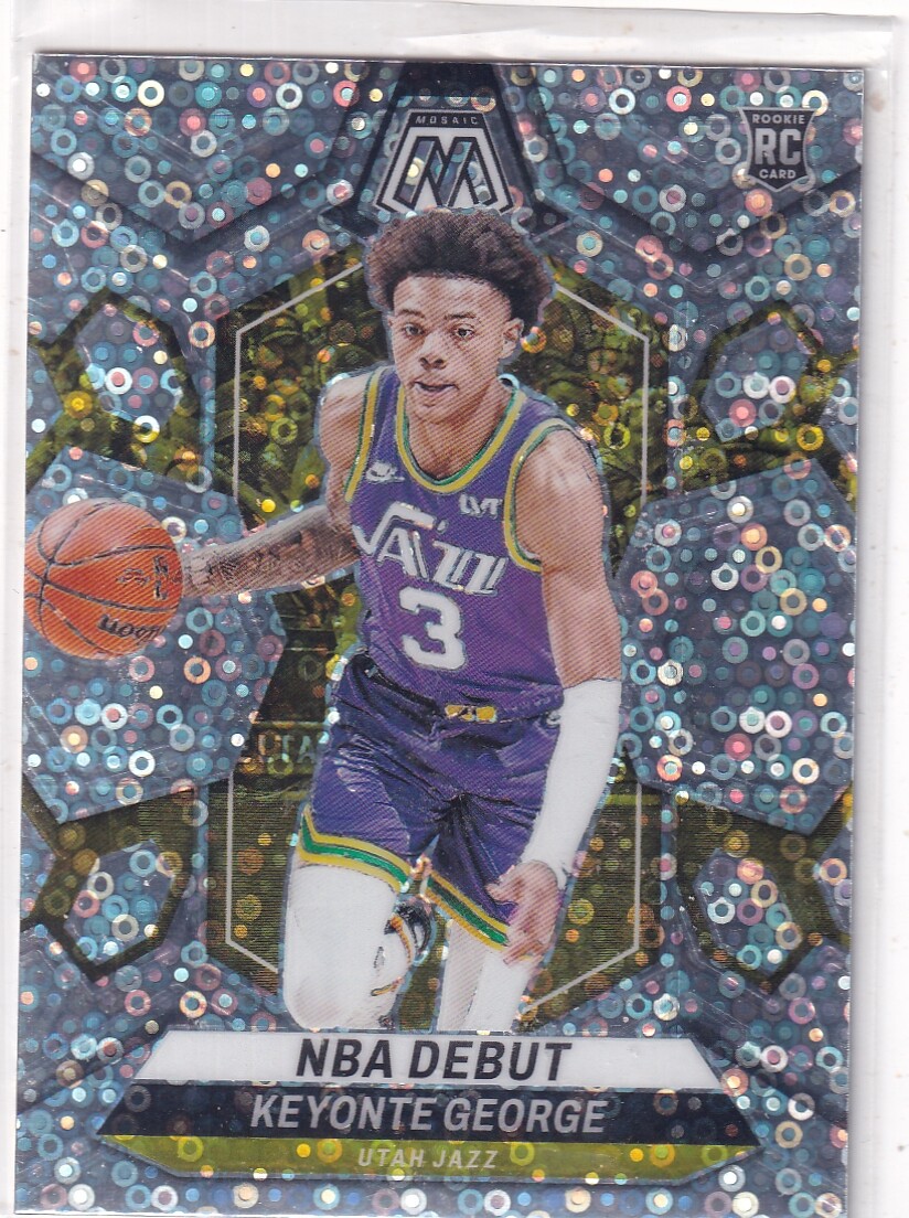 2023-24 Panini Mosaic #251 Keyonte George Fast Break Silver