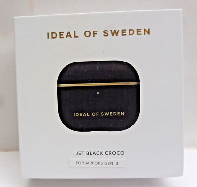 IDEAL OF SWEDEN Airpods Case Gen. 3 Schutzhülle - JET BLACK CROCO