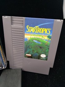STARTROPICS-NES-COMPLETE-BOX DAMAGE-TESTED