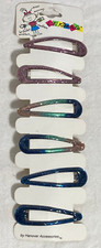 Vntg L.J. Kids  Co. Contour Hair Clips - Sparkle Colour 6 Pcs