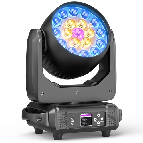 19x15W LED Zoom Moving Head Light RGBW DMX Beam Stage Lighting Disco Party Light - Picture 15 of 17