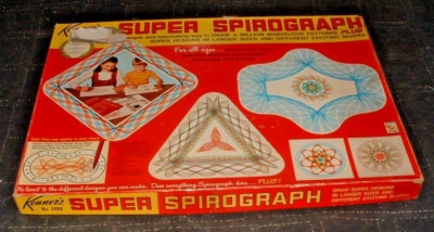 Vintage ORIGINAL Kenner SUPER SPIROGRAPH game  100% Complete Very Nice Contents