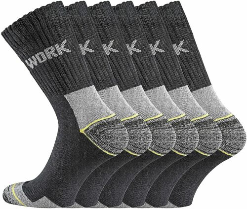 Herren Arbeitssocken Baumwolle 6 Paar Komfortbund Strümpfe Socken Herrensocken - Bild 1 von 12