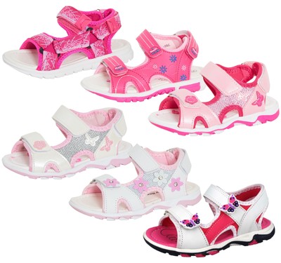 Mädchen Schmetterling Sport Sandalen voll verstellbare Riemchen Sommerschuhe Urlaub