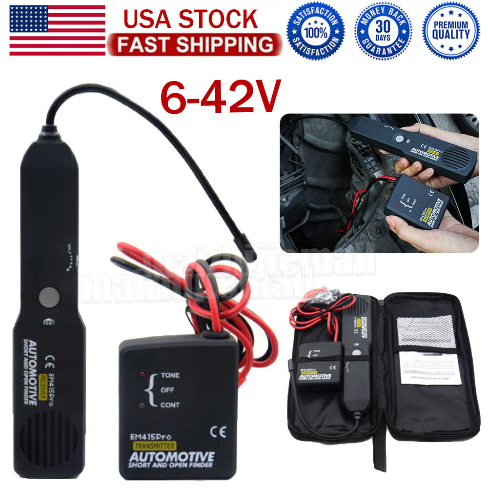 Automotive Short and Open Finder Circuit Tester DC 6-42V Car Wire Tracker Tool