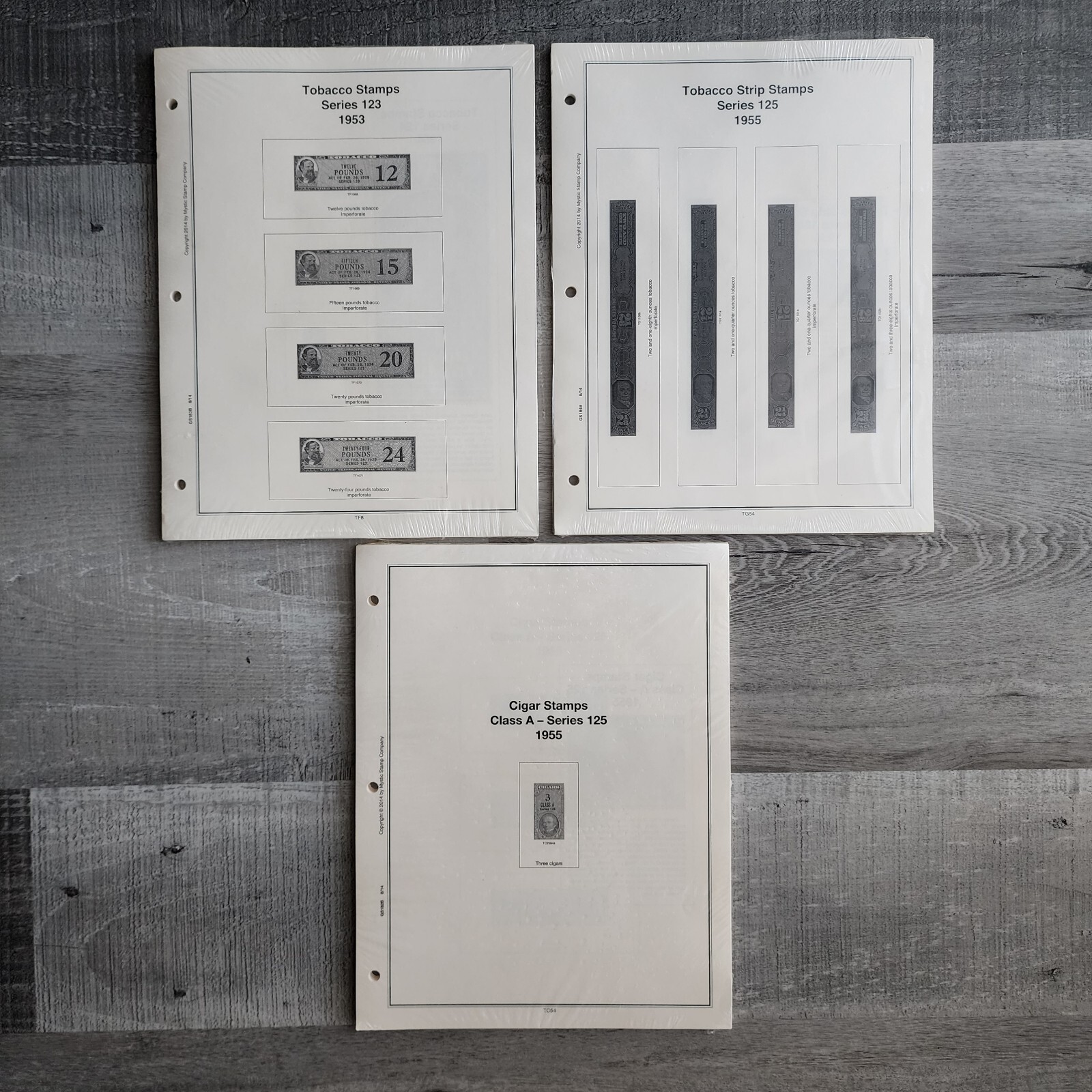 Tobacco Stamps Series 1953 Album Inserts