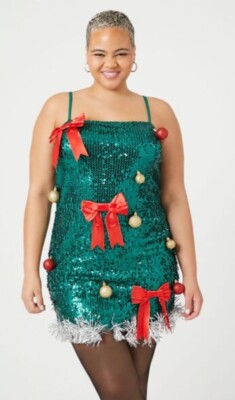 white christmas dresses Christmas Tree Holiday Dress main image 1