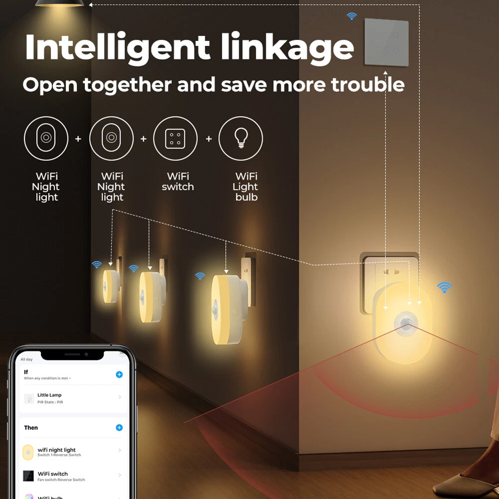 Smart led sales night light