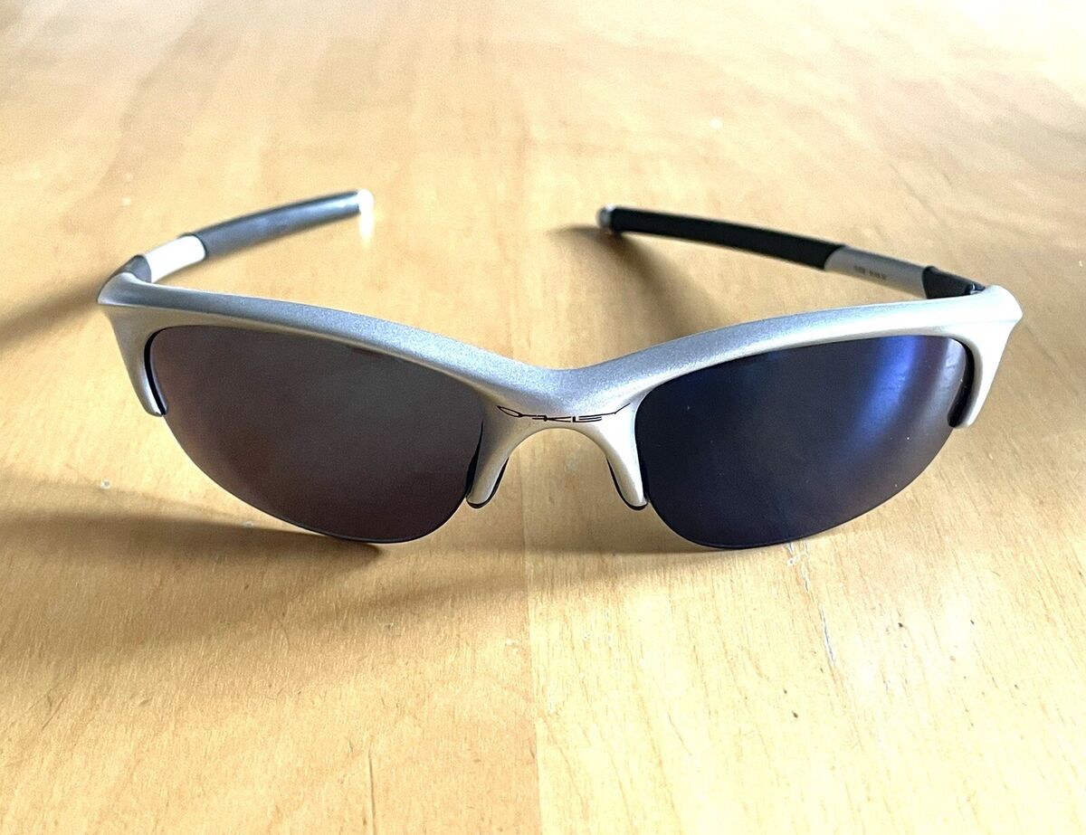 oakley sunglasses men half jacket 1.0 silver frame blue oakley sunglasses men half jacket 1.0 silver frame blue