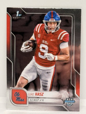 Topps 2025 Bowman University Chrome Luke Hasz Ole Miss Rebels 1st Bowman #61