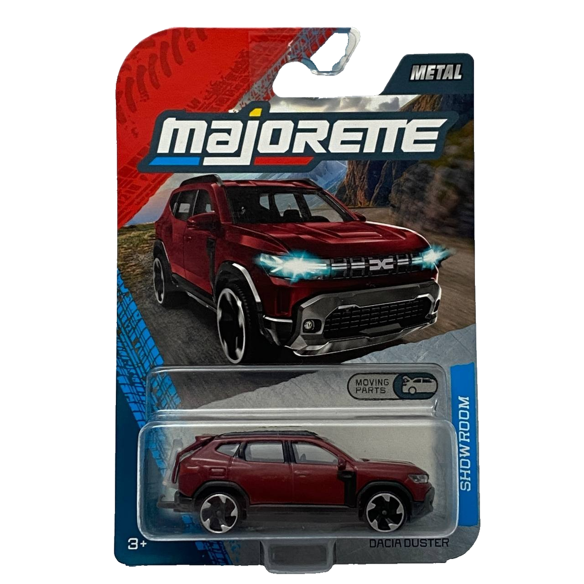 Dacia Duster P1310 Maroon Majorette Showroom Moving Parts 225C 1
