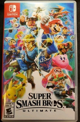 Super Smash Bros. Ultimate (Nintendo Switch, 2018). Cover Art Is NOT Original. 
