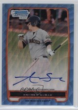 2012 Bowman Chrome Prospects Blue Wave Refractor 31/50 Andrew Susac Auto 2t4