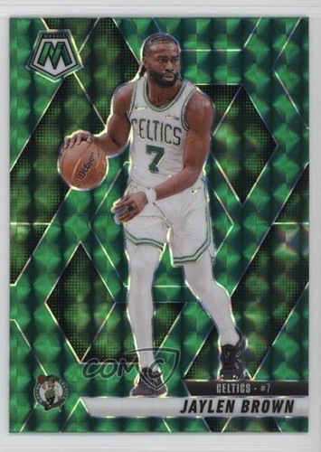 2024-25 Panini Mosaic Green Mosaic Prizm Jaylen Brown #33