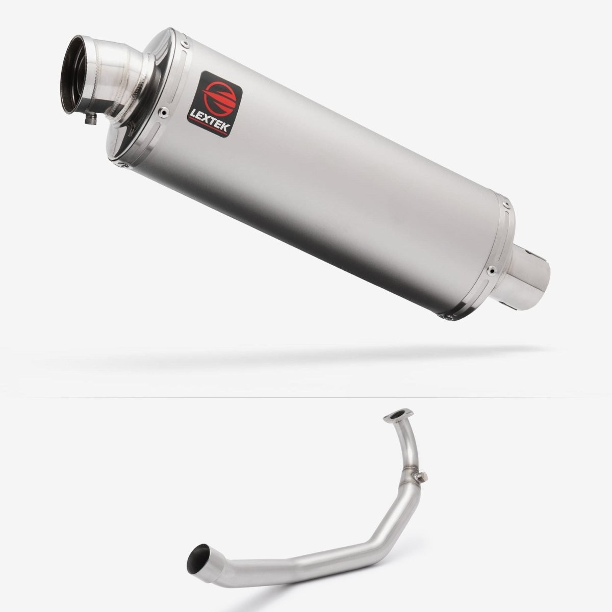 Lextek Stainless Steel OP1 Matt 350mm Exhaust System for Yamaha YZF R125 Rear