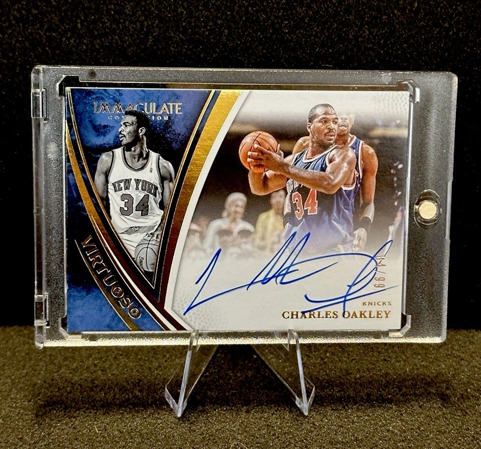 Charles Oakley 2024-25 Panini Immaculate Collection Virtuoso Auto #VA-CHO /99 view 5