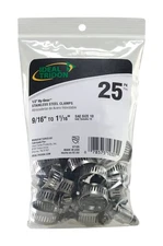 Ideal 6710550 Stainless Steel Band Tridon SAE 10 Silver Hose Clamp 1-1/16 in.