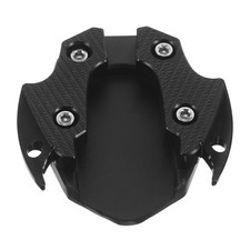 Black Aluminum Motorcycle Kickstand Pad Durable Side Stand Extension Plate