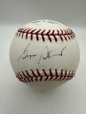 George Steinbrenner Jeter Rivera 3x Signed Baseball Yankees PSA/DNA JSA
