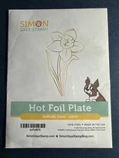 NEW! Simon Says Stamp -DAFFODIL STEM  Hot Foil Plate - approx 3.5"