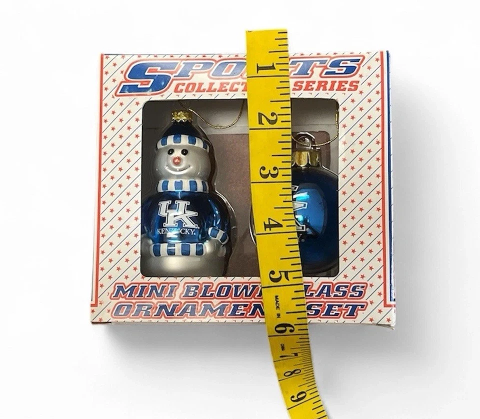Kentucky Wildcats muñeco de nieve árbol de Navidad adorno NCAA, en embalaje original Foto 3 de 4