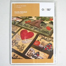 Family Alphabet by Krista Hamrick OESD #80042 Machine Embroidery NEW Sealed