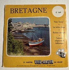 RARE View-Master BRETAGNE France C169 - 3 Reel Set