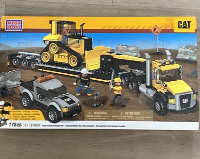 Mega Bloks CAT Heavy Duty transporter 783pcs Building Blocks Model Toy sealed