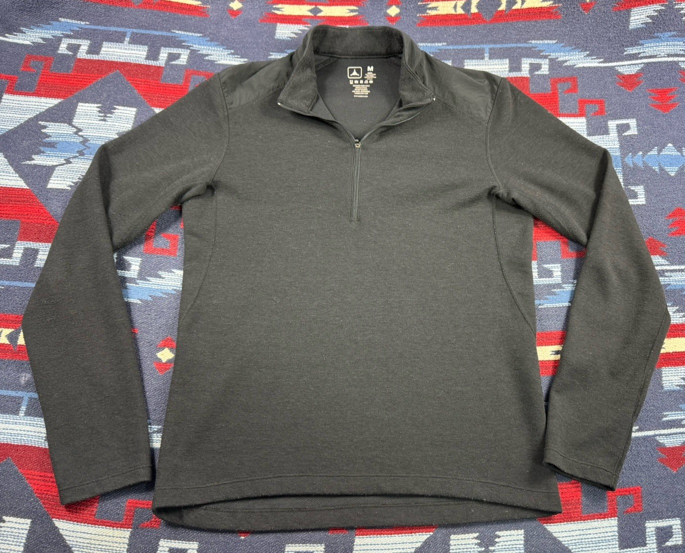 Triple Aught Design TAD 1/4 Zip Blend Black Base Layer Tactical Shirt Men’s M