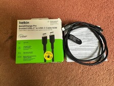 Belkin BoostCharge Pro Braided USB-C to USB-C 60W cable 1M - Black