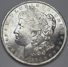 1884-O Morgan Silver Dollar $1 90% Silver US Coin AU+/UNC Detail #A