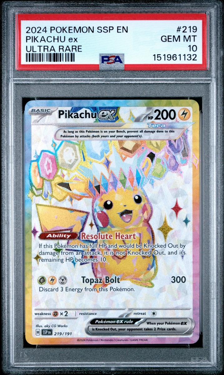 Pikachu Pokémon TCG Professional Sports Authenticator (PSA) Grade