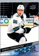 2020-21 Upper Deck #718 Sasha Chmelevski Young Guns