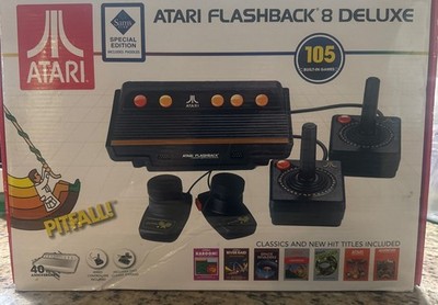 Atari Flashback 8 Deluxe with Wired Paddles & Wired Controllers AR3220X in Box!