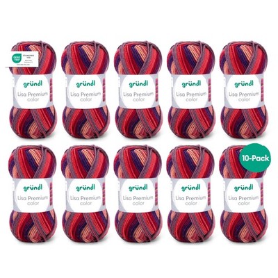 Gründl Wolle Lisa Premium color - 100% Polyacryl 10x50g Nadel