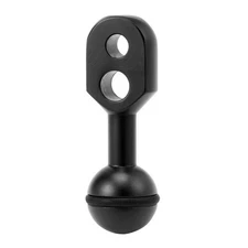 25mm Ball to YS Head Clip Camera Flashlight Clamp Joint Adapter Ball Arm Mount