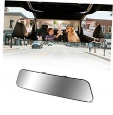 Rear View Mirror, 12 Inch Anti-glare Panoramic Rear Mirrors 12 inch Chrome