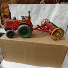 Vintage Diecast Playworn Dinky Toys Field Marshall Tractor & Hay Rake