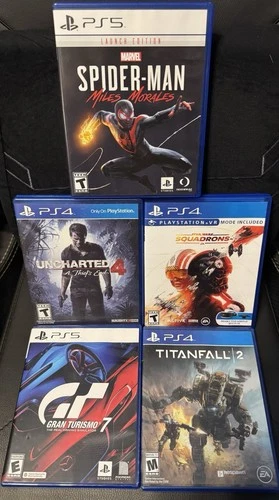 PlayStation 5 And PS4 5 game lot bundle
