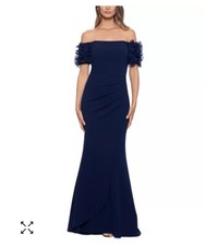 Off The Shoulder Ruffle Sleeve Gown Size 4