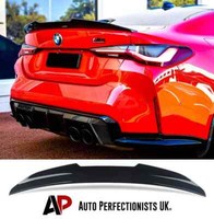 Spoiler Coda D'anatra Bmw ""M Sport"" Serie 4 M4 G22 G82 Nero Lucido Calcio Alto Psm