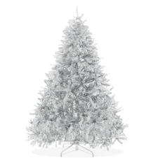 Spruce Realistic Artificial Holiday Christmas Tree with Metal Stand