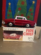 Fire Chief Tin Friction Car with Siren China Chef De Pompiers MF 714