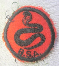 1 BOY SCOUTS Red Cobra BSA Patch,VTG snake