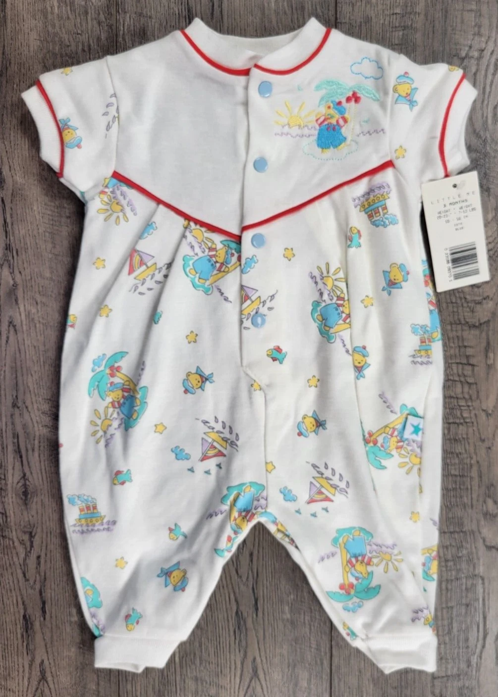 Baby Boy Clothes New Vintage Little Me 3 Month Ocean Bear Outfit
