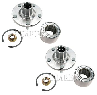 Pair Set of 2 Front Timken Wheel Bearing Hub Kit for Avalon Camry Solara V6 FWD