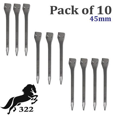 322 10 Horse Shoe Nails @ 45mm long or Stained Glass spikes Guaranteed TOP Quality