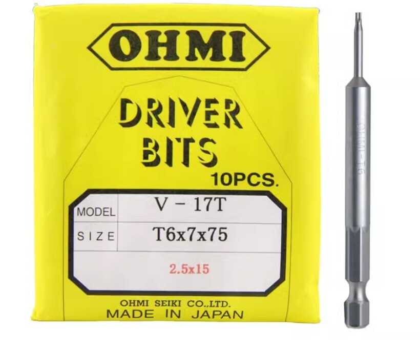 10pcs/pack NEW FOR OHMI forging torx screw driver bit V-17T