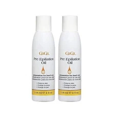GiGi Pre Epilation Oil with Soybean and Grape Seed/4 oz /2PC